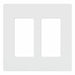 Wallplate 2-Gang Decora White