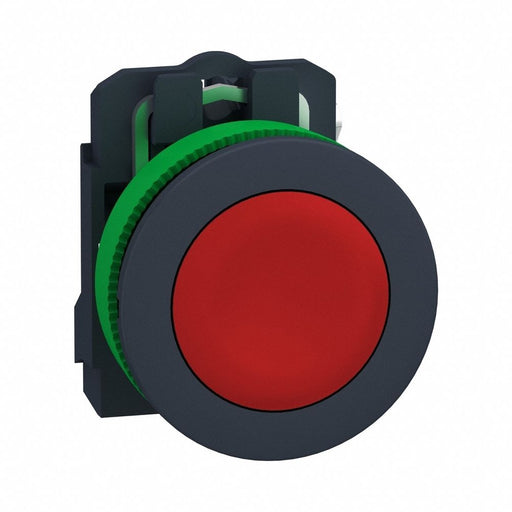 FlushPushButtonOperator NonIllum Red 1NC