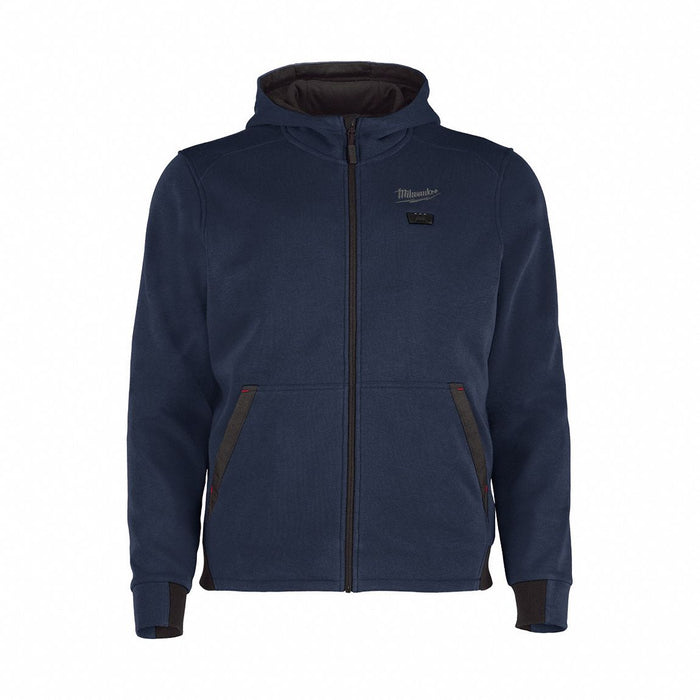 Heated Hoodie S Zipper Blue Blue