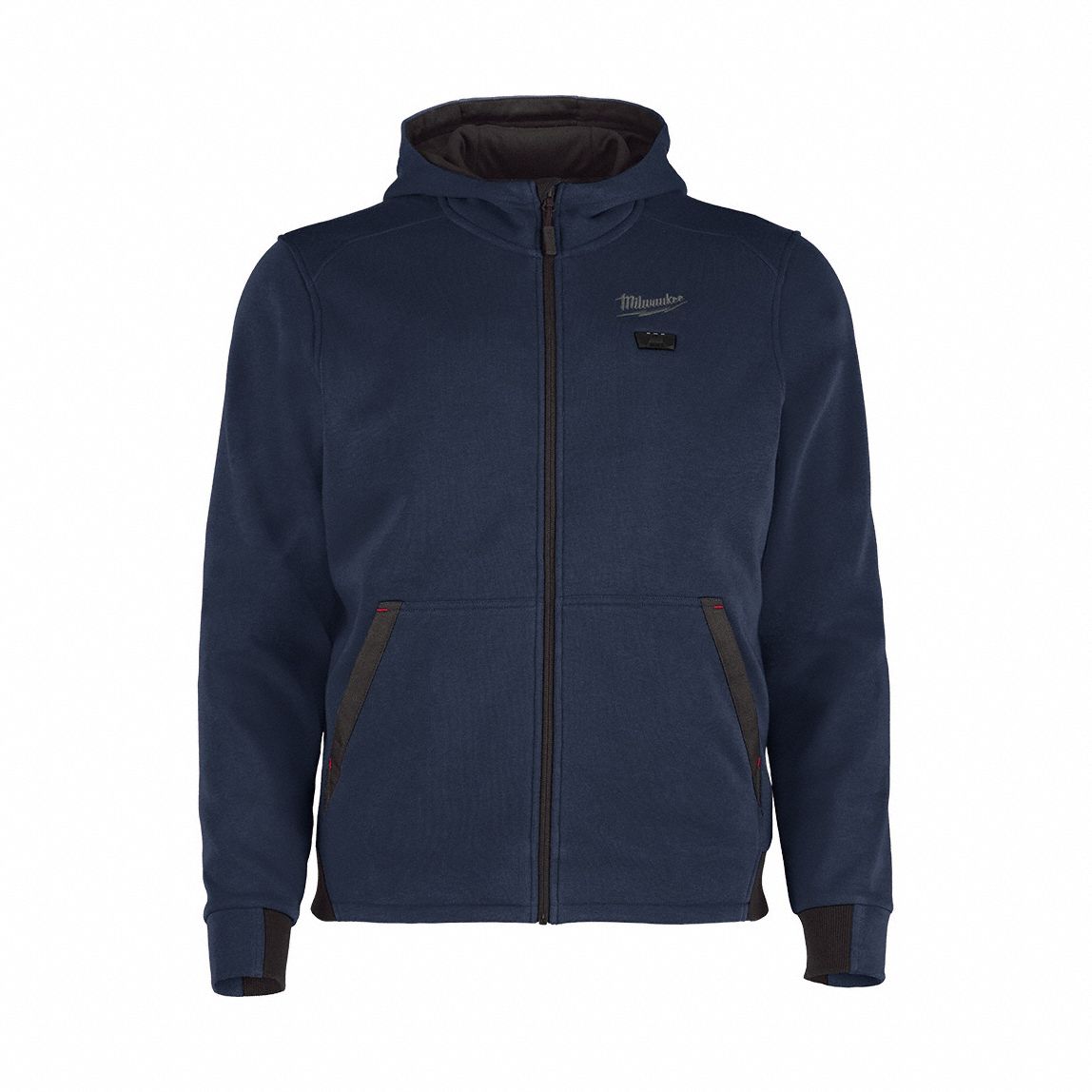 Heated Hoodie L Zipper Blue Blue