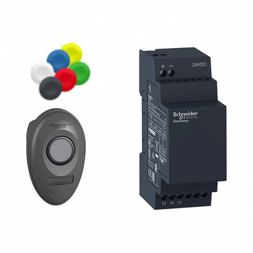Wireless Push Button Kit Black 22mm