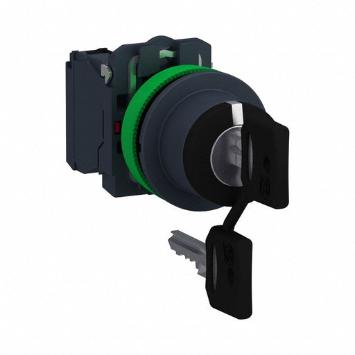 SelectorSwitch Keyed 3Pos 30mm Black