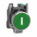 FlushPushButtonOperator NonIllum Grn 1NO