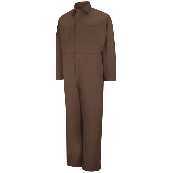 Twill Action Back Coverall with Chest Pockets