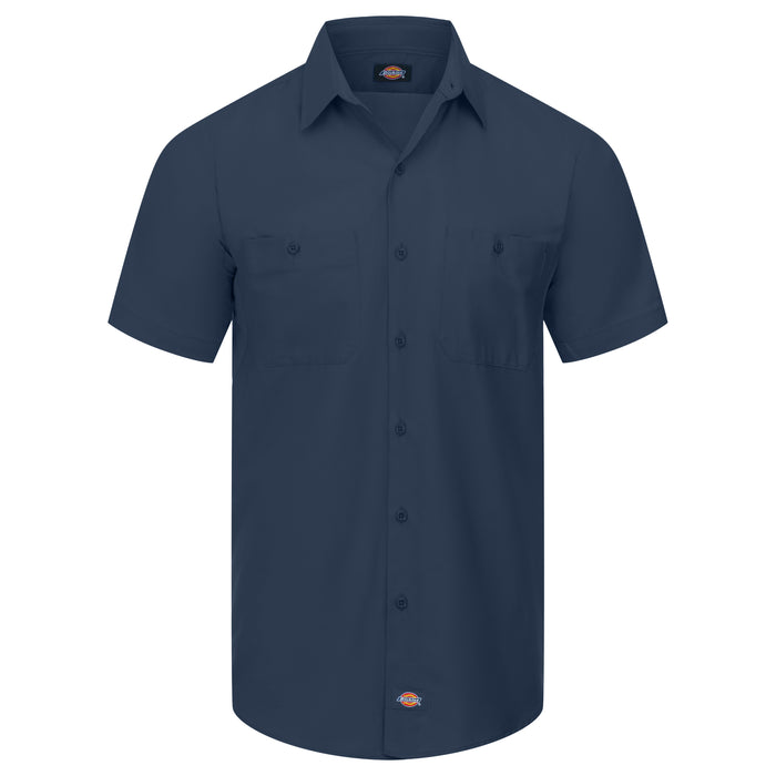 Men's Industrial WorkTech Ventilated Short-Sleeve Work Shirt With Cooling Mesh