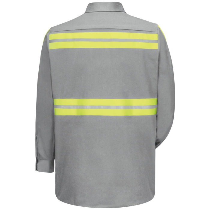 Men's Long Sleeve Wrinkle-Resistant Cotton Work Shirt