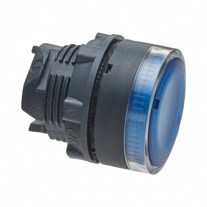 Flush Push Button Blue No Lamp 22mm