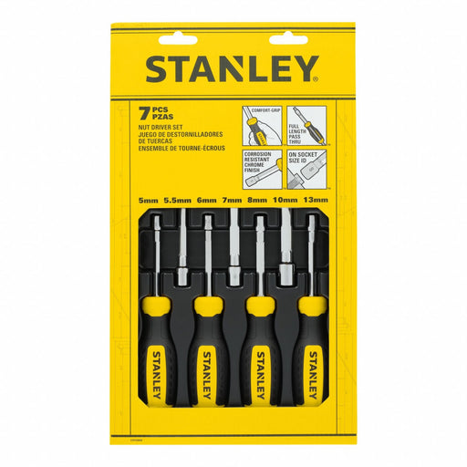 STANLEY 7 pc Metric Nut Driver Set