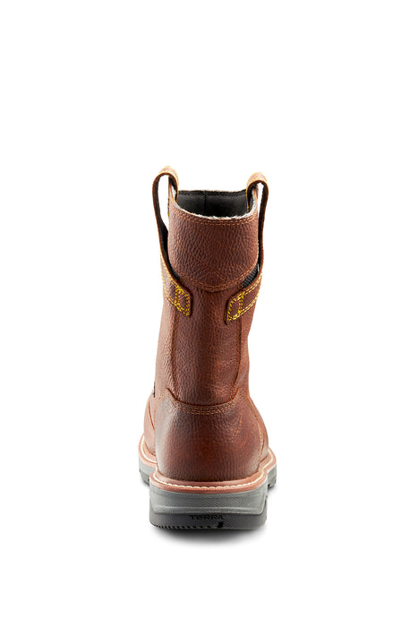 Women's Terra Patton Wellington Waterproof Aluminum Toe Pull-On Safety Work Boot with Internal Met Guard