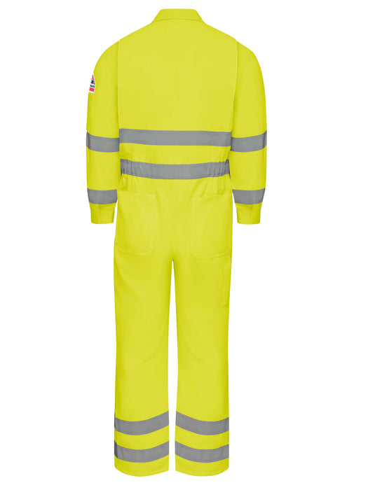 Men's Lightweight FR Hi-Visibility Deluxe Coverall with Reflective Trim
