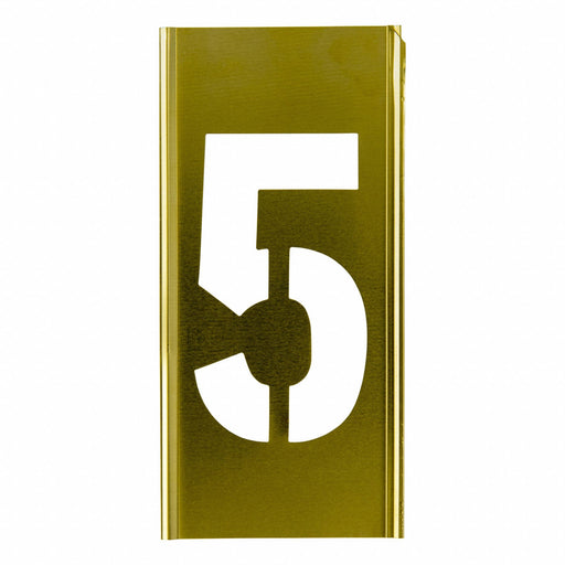 Individual Stencil Number Brass