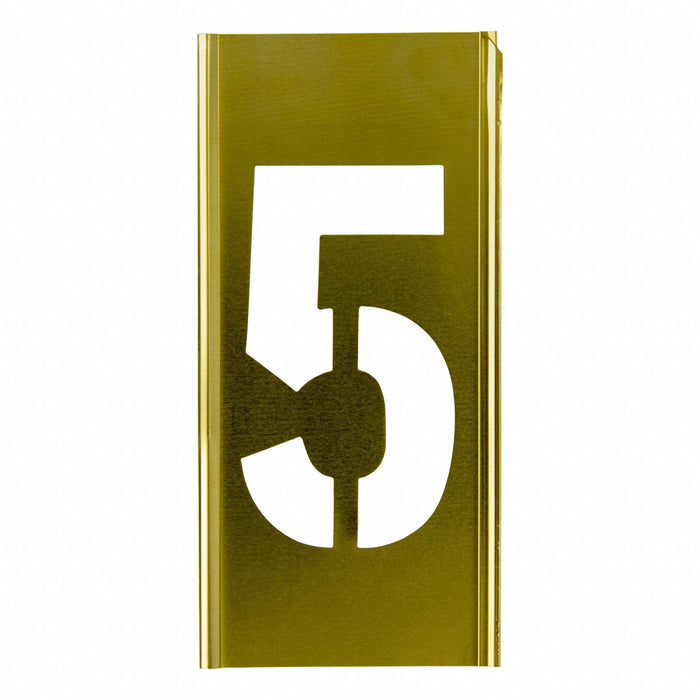 Individual Stencil Number Brass