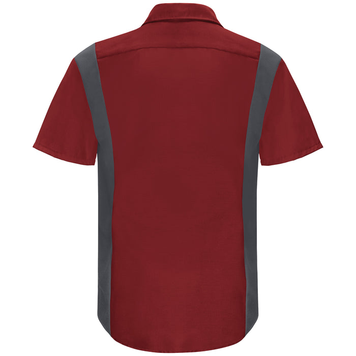 Men's Short Sleeve Performance Plus Shop Shirt With Oilblok Technology