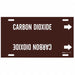 Pipe Marker Carbon Dioxide 10in H 24in W