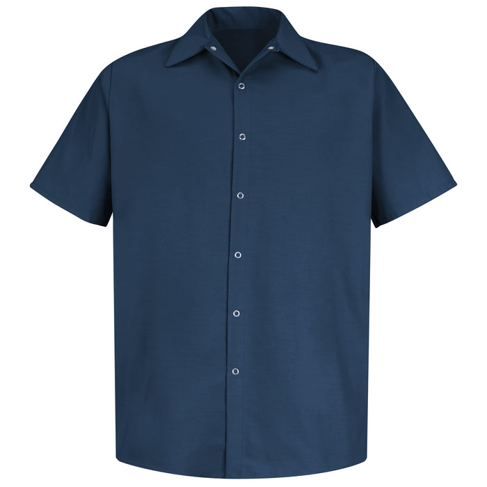 Men's Short Sleeve Specialized Pocketless Work Shirt