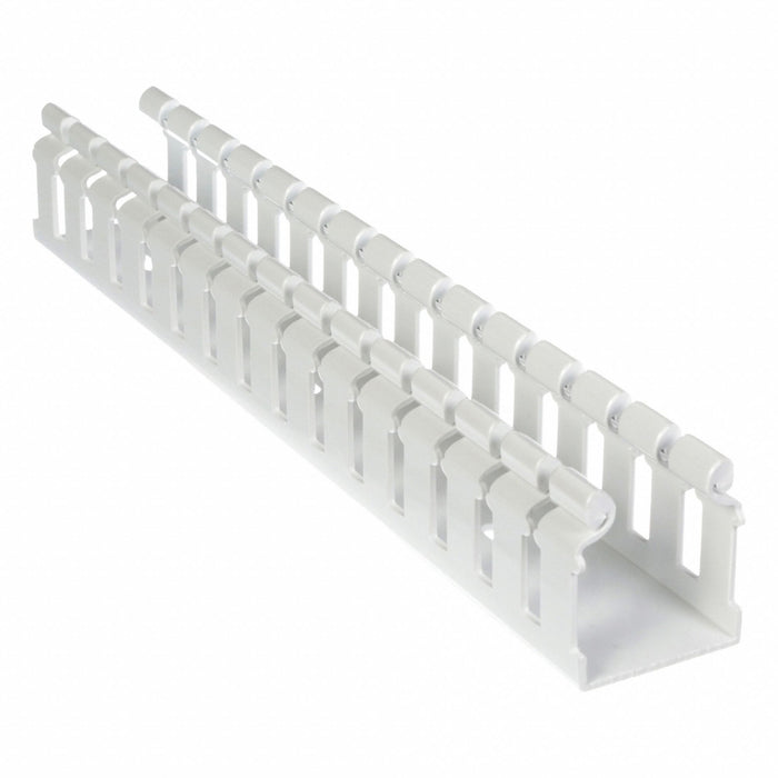 Wire Duct Wide Slot White L 6 Ft