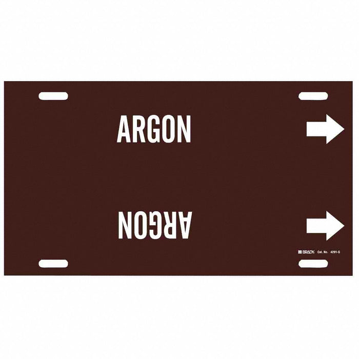 Pipe Marker Argon 10 in H 24 in W