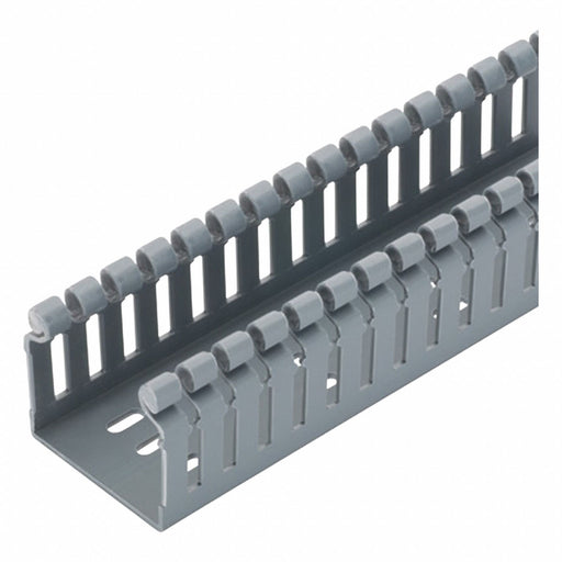 Wire Duct Wide Slot Gray L 6 Ft