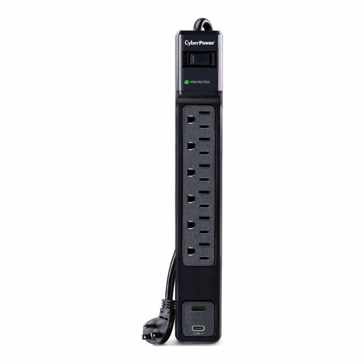 OutletStrip Black 12-9/32in 6Outlets
