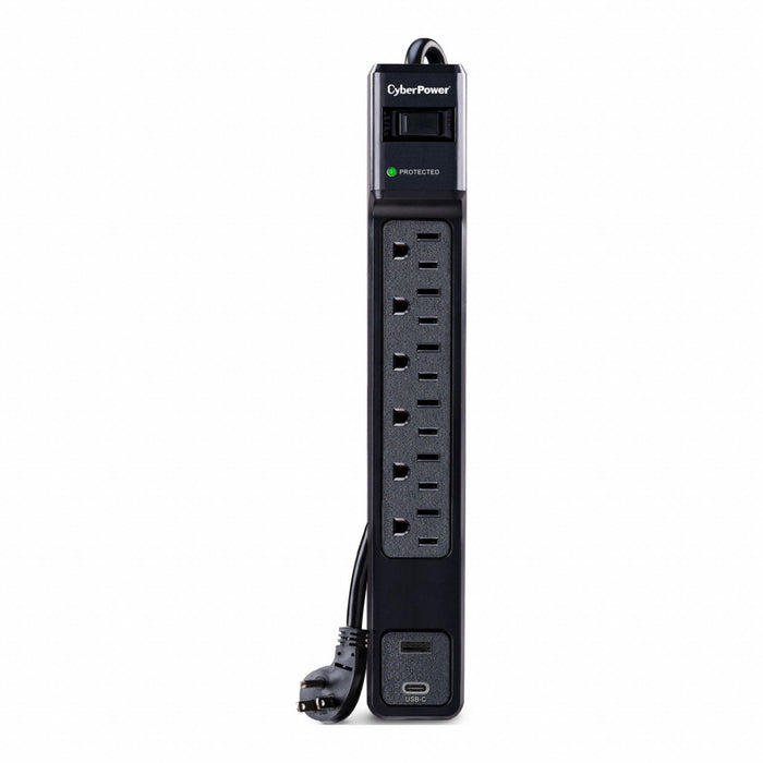 OutletStrip Black 12-9/32in 6Outlets