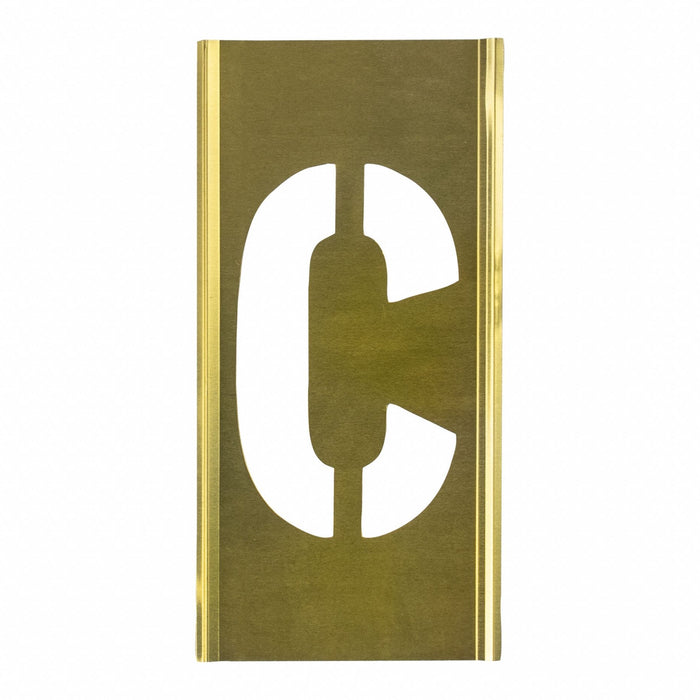 Individual Stencil Letter Brass