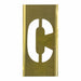 Individual Stencil Letter Brass