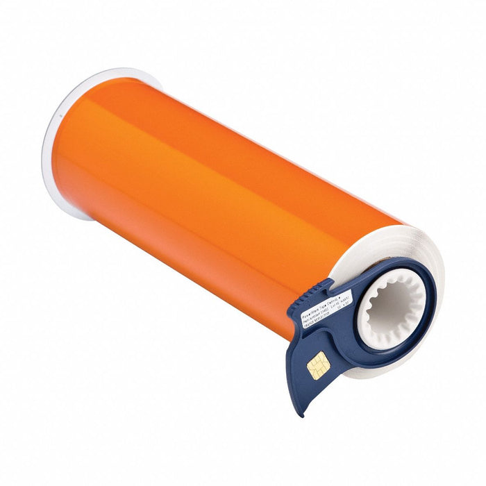 ContinuousLabelStock Orange Gloss 10inW