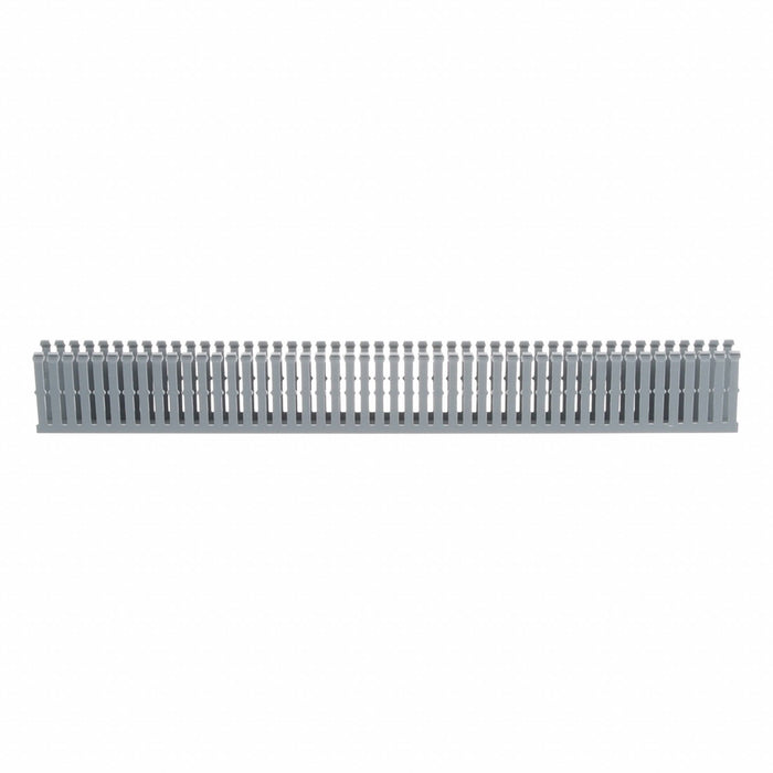 Wire Duct Narrow Slot Gray 1.26 W x 3 D