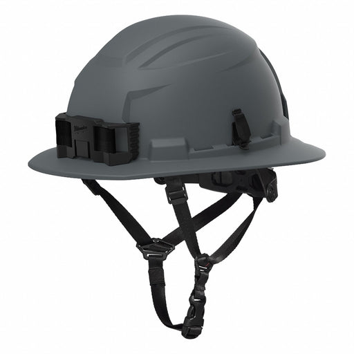 GRAY FULL BRIM HELMET CLASS E