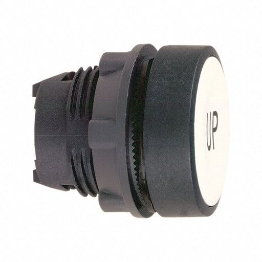 Flush Push Button White Non-Illum 22mm