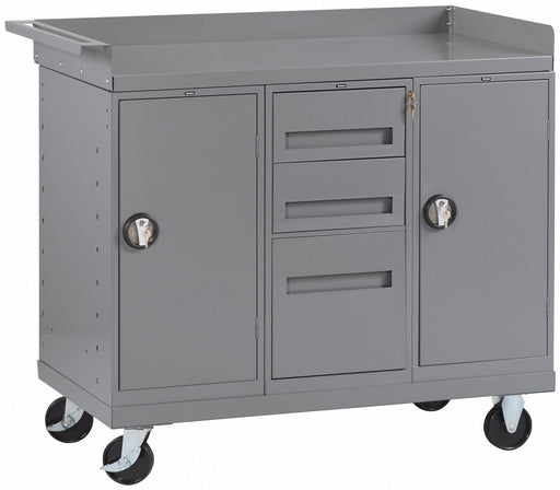Mobile Cabinet Bench Steel 48 W 25 D