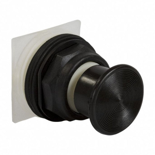 Mushroom Head Push Button Black 30mm