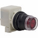 Flush Push Button Red Incandescent 30mm