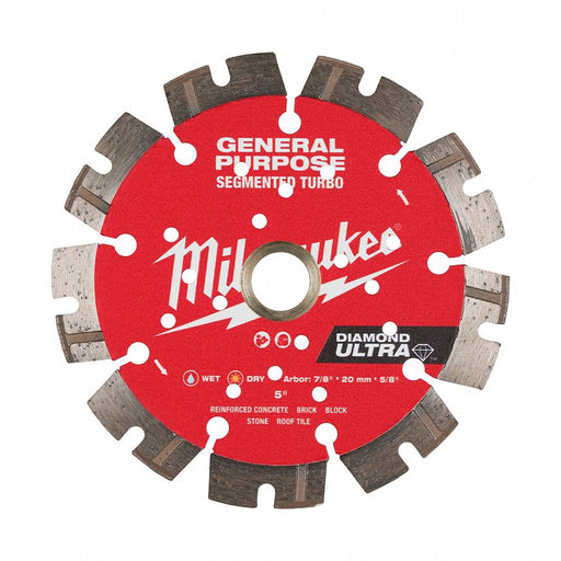 DiamondSawBlade Diam 5 Arbor 5/8 7/8 