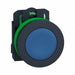 FlushPushButtonOperator NonIllum Blu 1NO