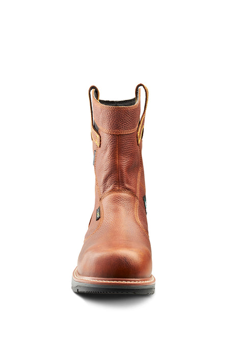 Women's Terra Patton Wellington Waterproof Aluminum Toe Pull-On Safety Work Boot with Internal Met Guard