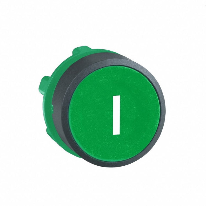 Flush Push Button Green Non-Illum 22mm
