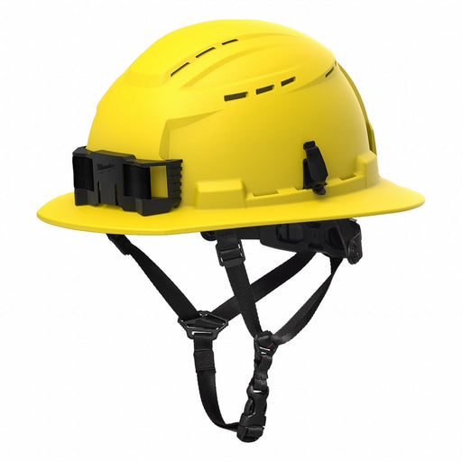 YLW FULL BRIM HELMET VNT CLASS C