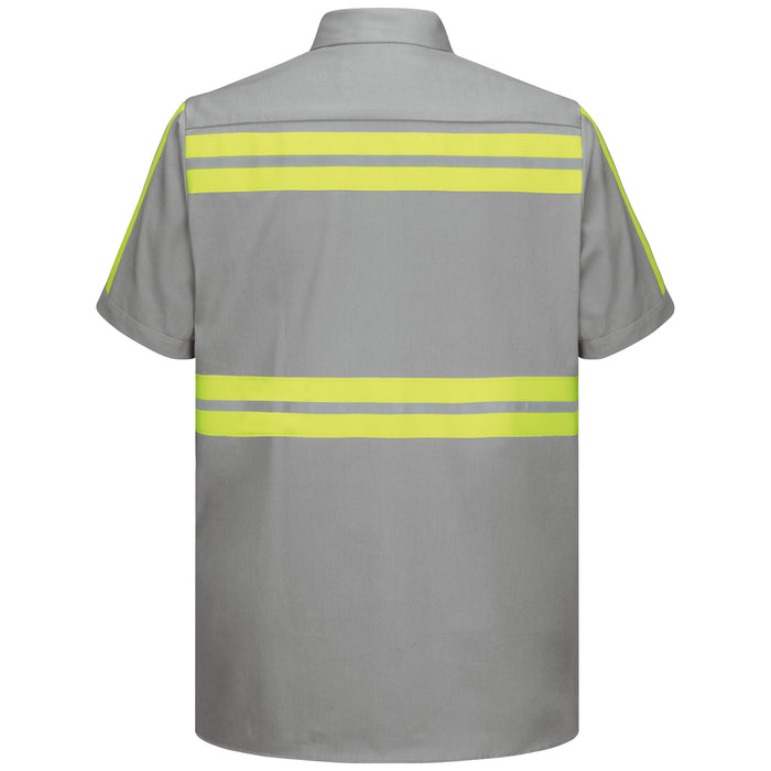 Men's Short Sleeve Wrinkle-Resistant Cotton Work Shirt