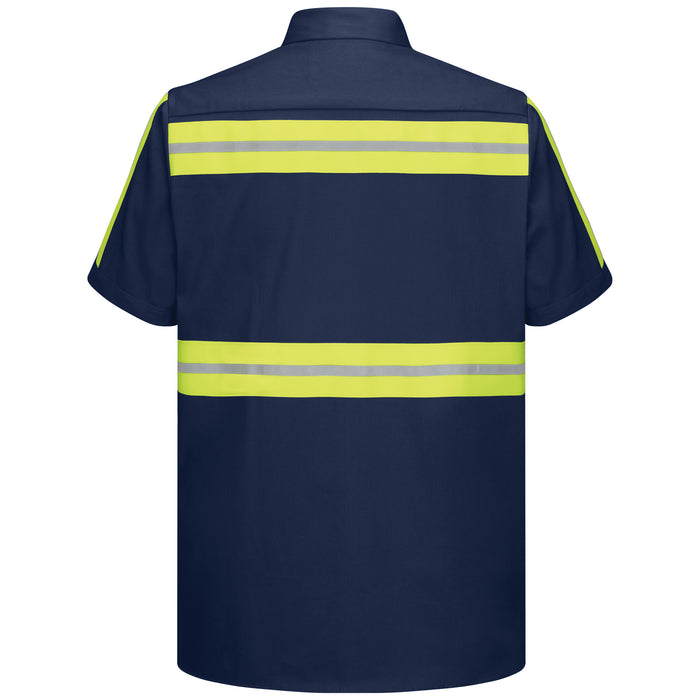 Men's Short Sleeve Wrinkle-Resistant Cotton Work Shirt