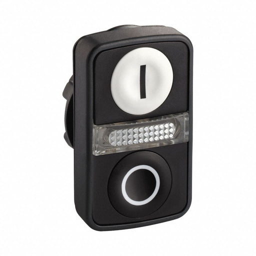 MultiheadOperator Blk Wht NoLamp 22mm