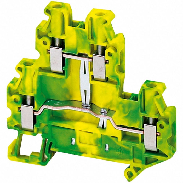 Terminal Block Screw-On Green Yellow