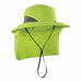 Ranger Hat with Neck Shade Lime L/XL Sz