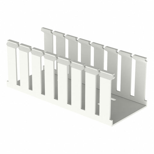 Wire Duct Wide Slot White 3.25 W x 3 D