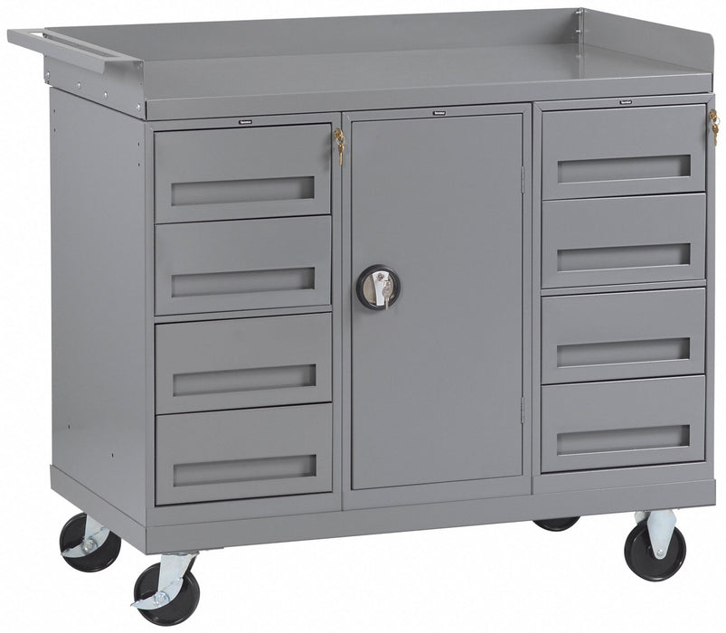 Mobile Cabinet Bench Steel 48 W 25 D