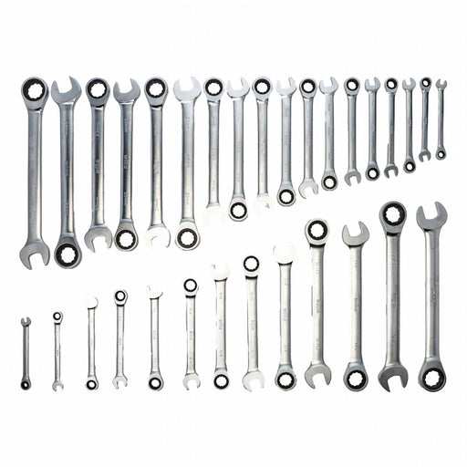 Combination Wrench Set Steel Metric/SAE