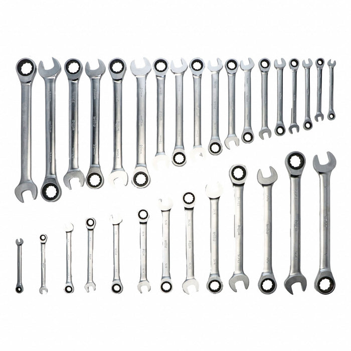 Combination Wrench Set Steel Metric/SAE