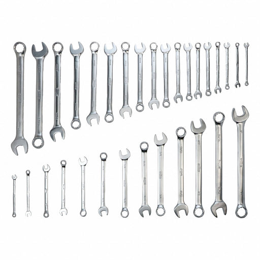 Combination Wrench Set Steel Metric/SAE