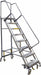 Rolling Ladder 77 in L 450 lb Cap.