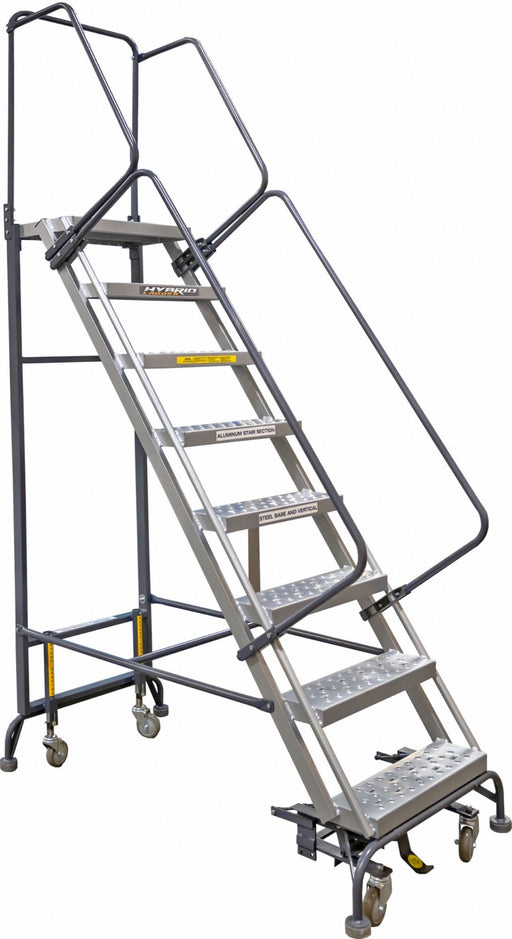 Rolling Ladder 64 in L 450 lb Cap.